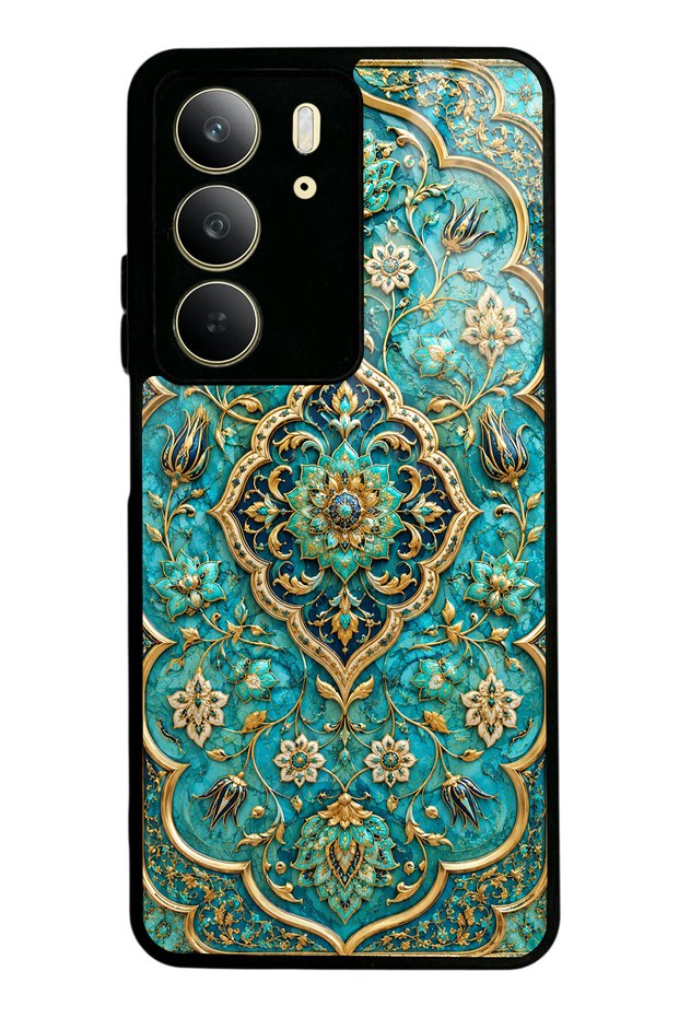 Realme C75 Turquoise Ottoman Jewel Design Glossy Phone Case