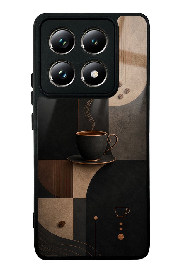 Xiaomi Mi 14t Pro Black Mocha Coffee Design Glossy Phone Case