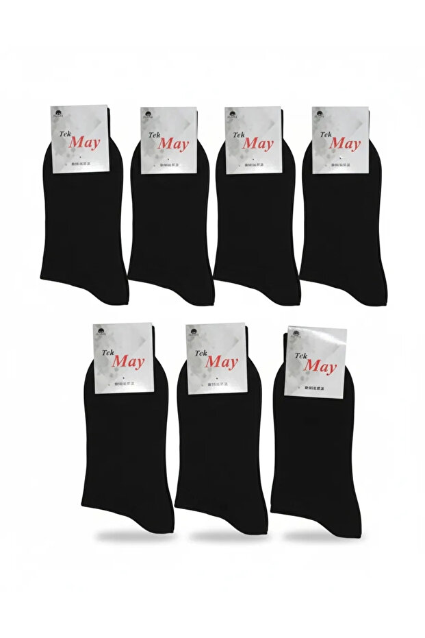 Cheap Men's Socks Black 6 Pieces