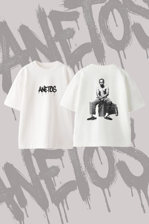Kendrick Lamar_21 Design Back Printed Cotton White Oversize T-Shirt