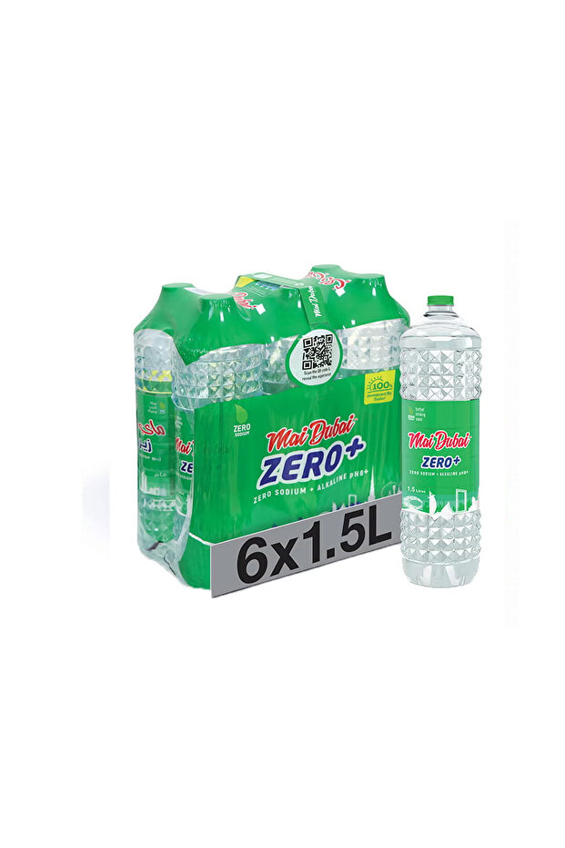 Zero Plus Alkaline Water (sodium free) 6 x 1.5L