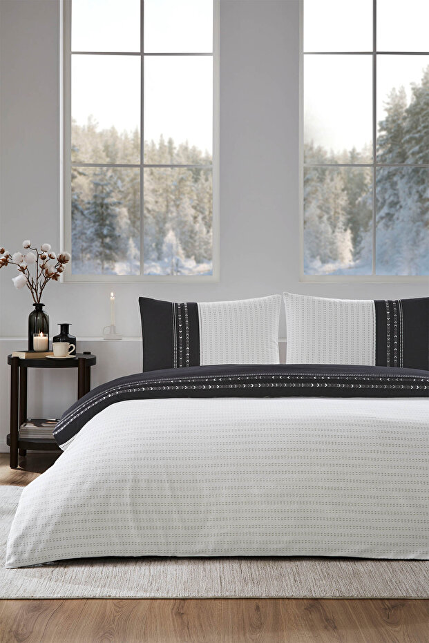 Destaque Winter Flannel Single Duvet Cover Set