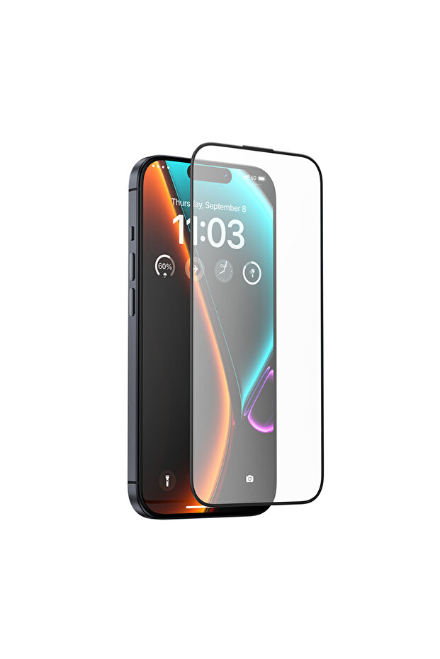 واقي شاشة متوافق مع هاتف Apple iPhone 14 Pro Max ثلاثي الأبعاد غير لامع ومضاد لبصمات الأصابع وغطاء كامل للشاشة