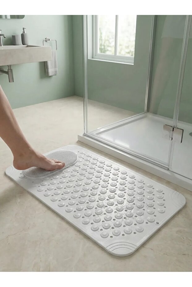 Non-Slip Bath and Shower Mat 36X69.5 Cm, Safe and Comfortable Use