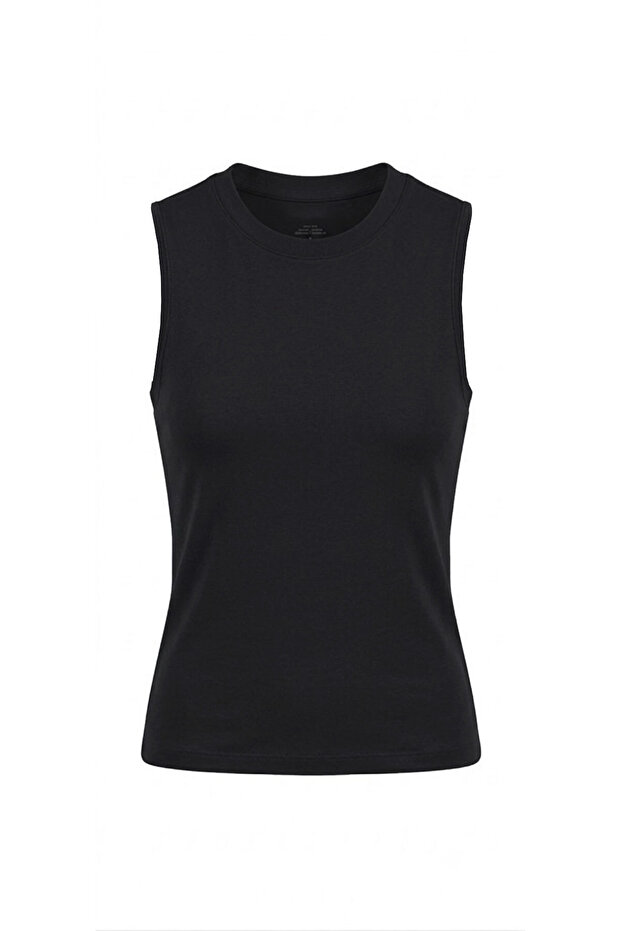 Crew Neck Sleeveless Bady Black