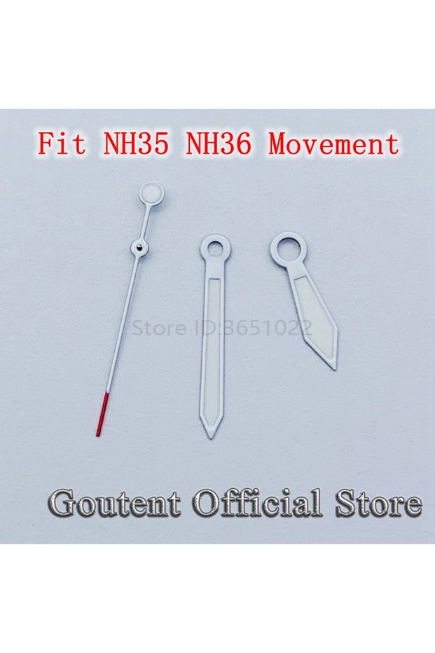 A1-fit nh35 nh36 Goutent Green Luminous Black White Watch Hands Fit NH35 NH36 ETA 2836 2824 PT5000 M