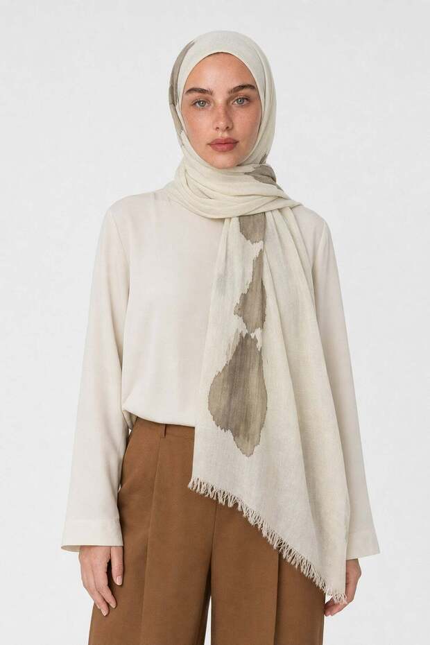 Rain Pattern Modal Viscose Shawl