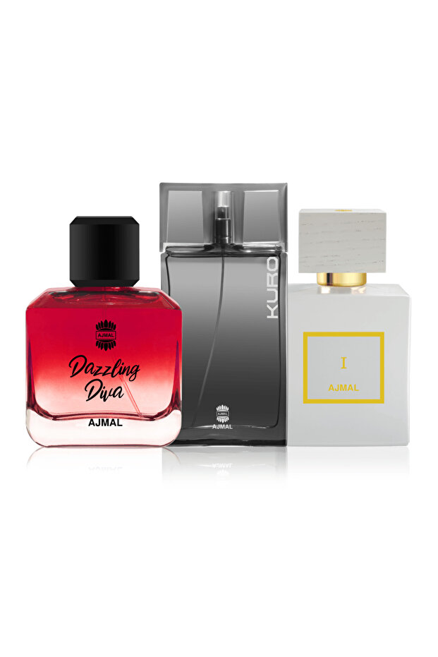 Dazzling Diva 100ml, Kuro For Him 90ml & Blanche Collection I EDP Set