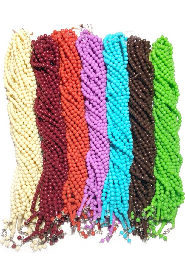 Tesbih, 10 Mlm, 99 Lu Tesbih, 60 Pieces, Mixed Colors, Tesbih for Distribution, Hajj Umrah Tesbih, Mevlid Gift, Mevlid Gift, Mevlid Gift