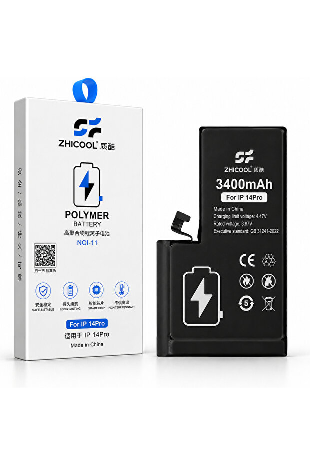 بطارية ايفون 14 Pro سعه مطوره 3400mAh من زيكوول-ZHiCOOL