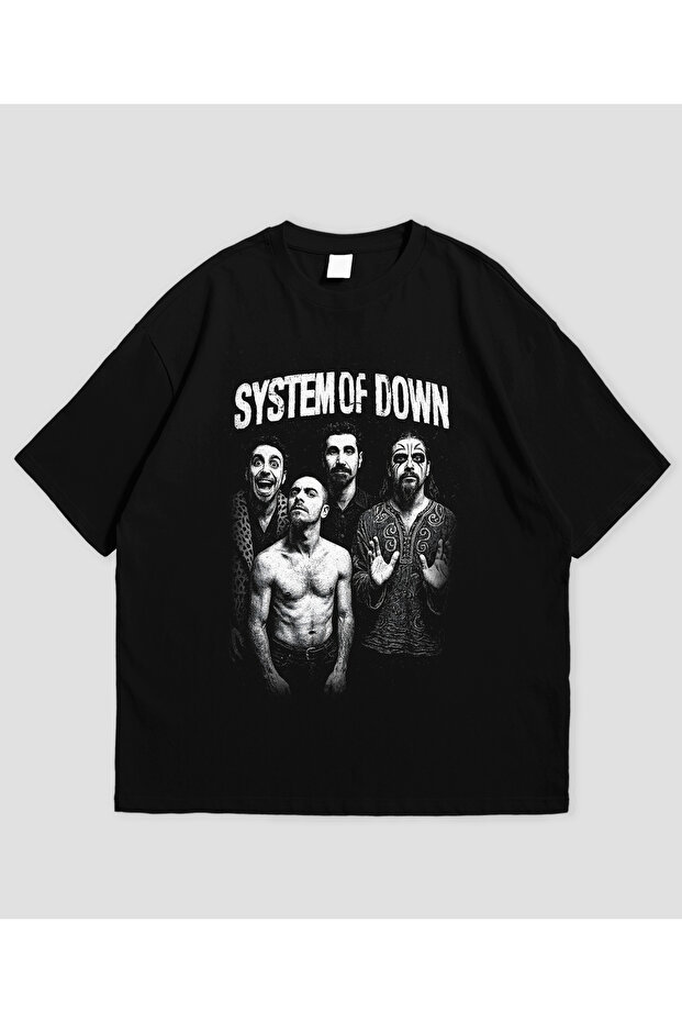 System of down Printed Unisex Oversize T-Shirt