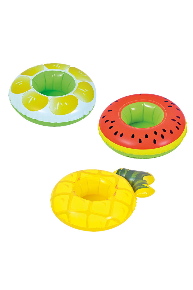 Lemon Inflatable Floating Drink Holder, PVC Pool Cup Holder