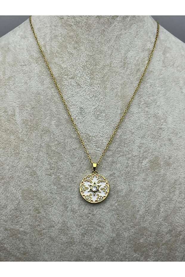 26Kly05 - Steel North Star Necklace