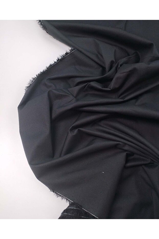 Black Elastane Cotton Woven Fabric Stretchy Shirt and Dress Fabric Width: 145cm