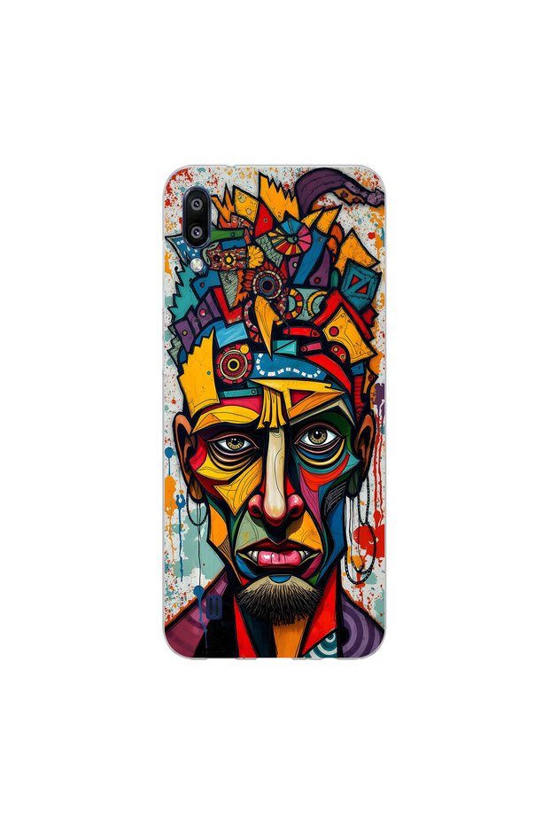Samsung Galaxy M10 Compatible Table 1 Design Transparent Case