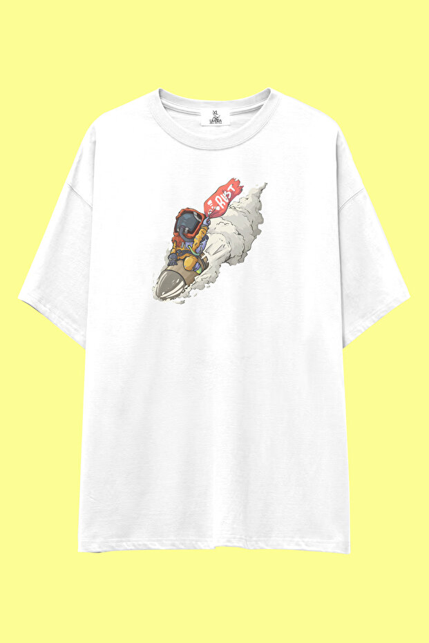Rust Game Themed Loose Fit T-Shirt | Unisex 100% Cotton Gamer Printed Custom Design Tee
