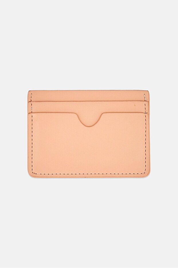 Women Brand Logo Card Wallet, Pink