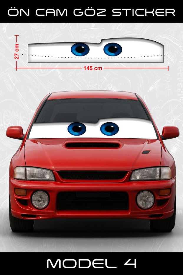 Ön Cam Göz Sticker