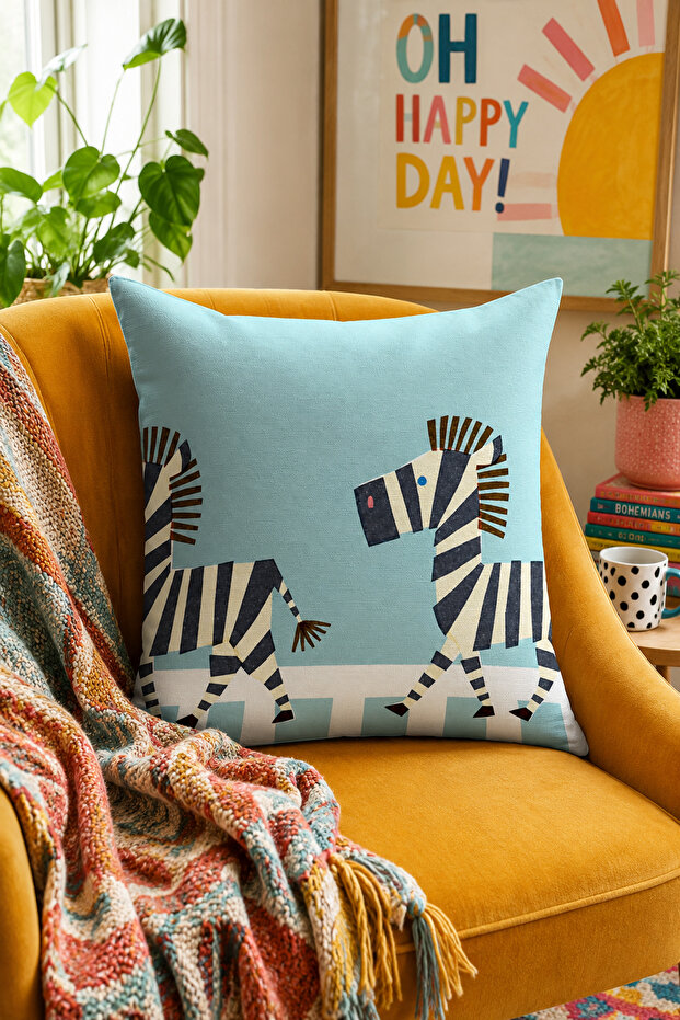 Double Side Printed Throw Pillow Cover 6Etd15