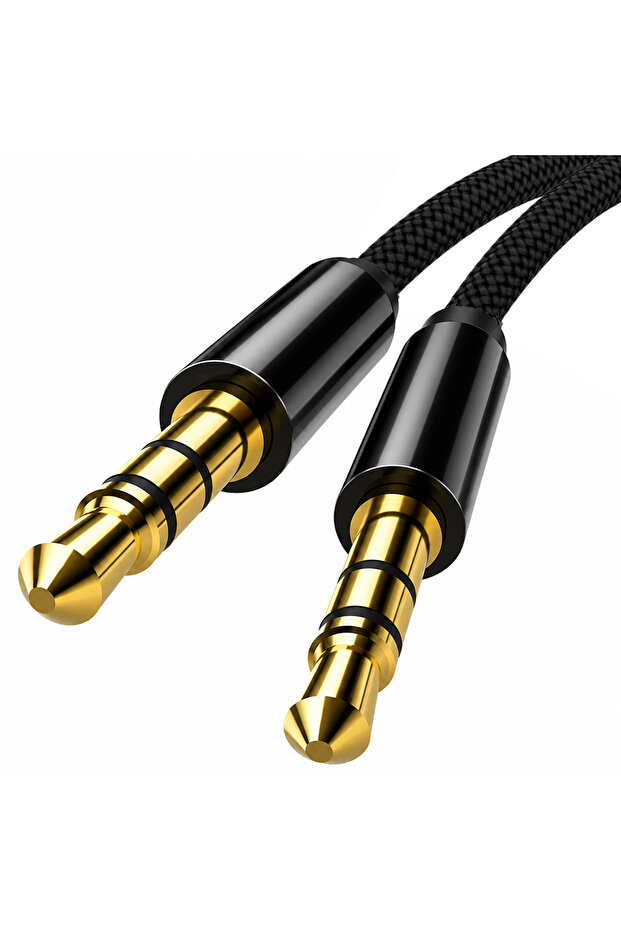 <=0.5m Black-nylon braid 3.5mm AUX Audio Cable, Nylon Braided Male to Male Stereo Auxiliary Cable fo