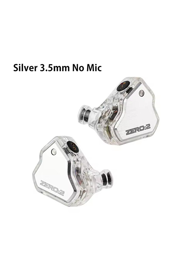 سماعات أذن سلكية للألعاب من نوع Silver 3.5 بدون ميكروفون 7Hz Crinacle Zero 2 HIFI IEM مع محرك ديناميكي 10 مم