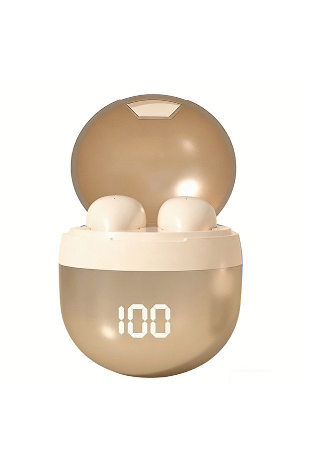 Gold SK18-Mini Wireless Bluetooth Headphones. Concealed Wearing Design. Excellent Sound Quality. Lon