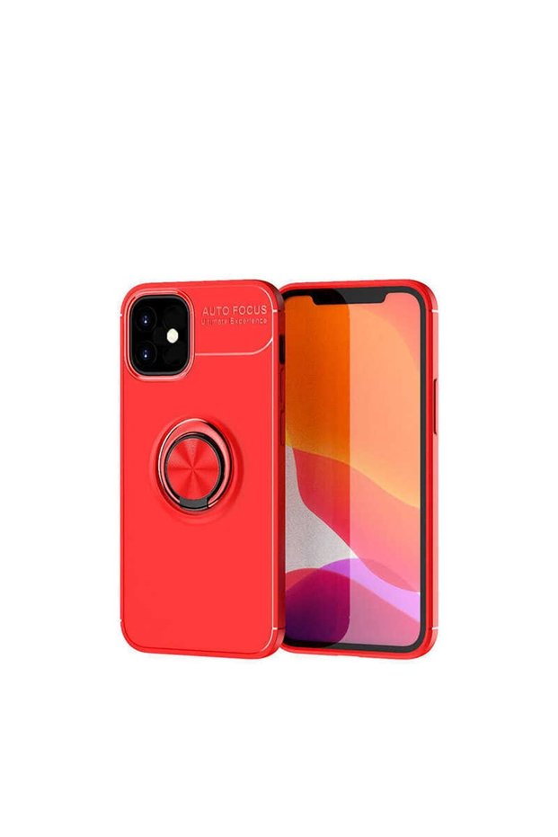 Silicone Ravel Cover with Rotatable Ring Stand for iPhone 12 Mini Compatible Mobile Phone