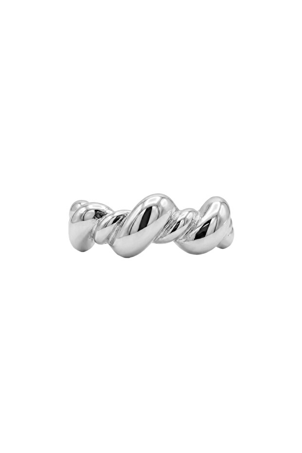 خاتم كرواسون فضي من الفولاذ