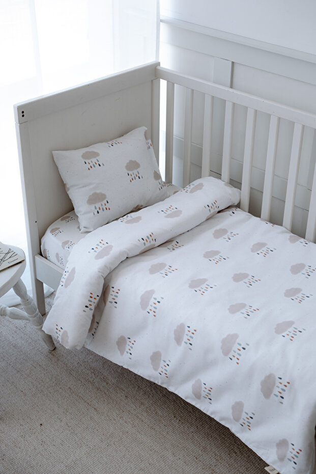Rain Cloudy Sheets Park Bedding Duvet Cover Set (80X120 - 35X45 - 60X120) - Rain Clouds