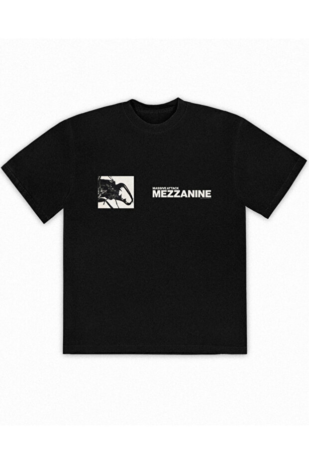 تي شيرت مطبوع عليه Massive Attack Mezzanine للجنسين مقاس كبير