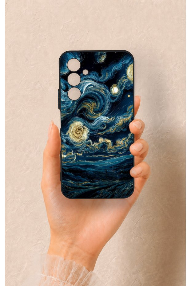 Samsung A54 Compatible Starry Night Patterned Silicone Case
