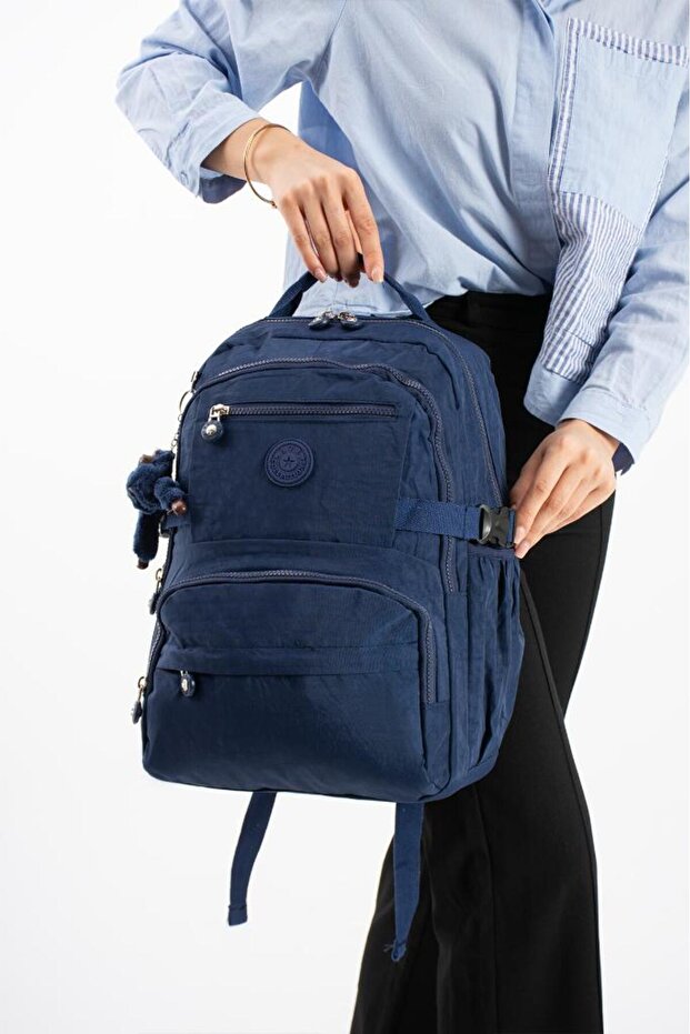 Unisex Klinkir School Bag High School Middle School University Backpack 40*30 cm Lightweight Fabric Multi-Pocket