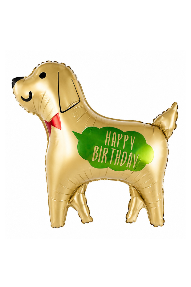 Happy Birthday Dog Foil Balloon