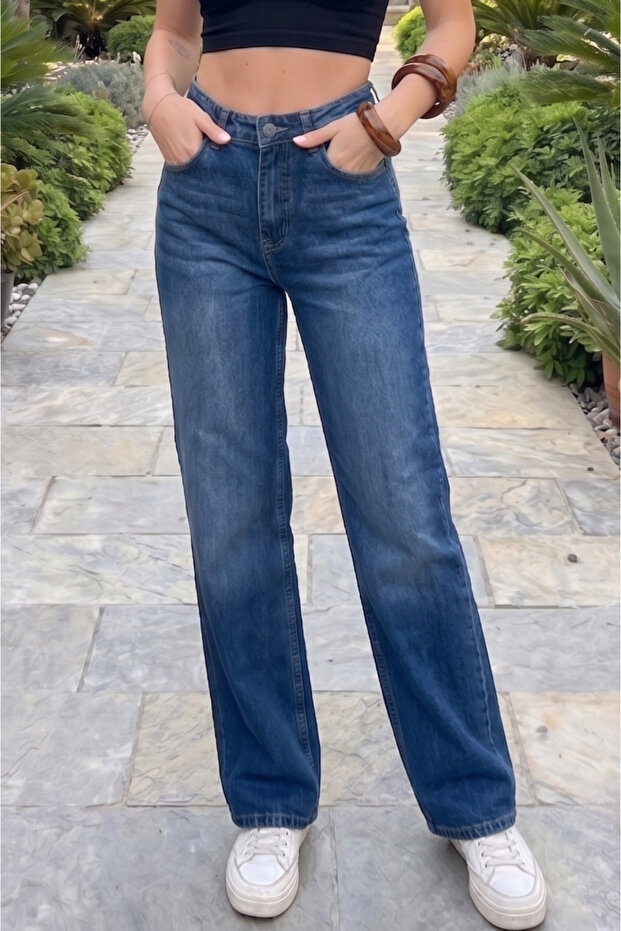 Dark Blue - Palazzo Jeans