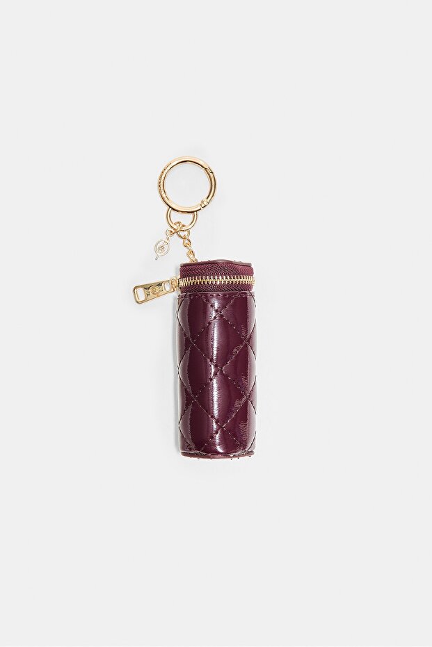 Quilted pouch charm