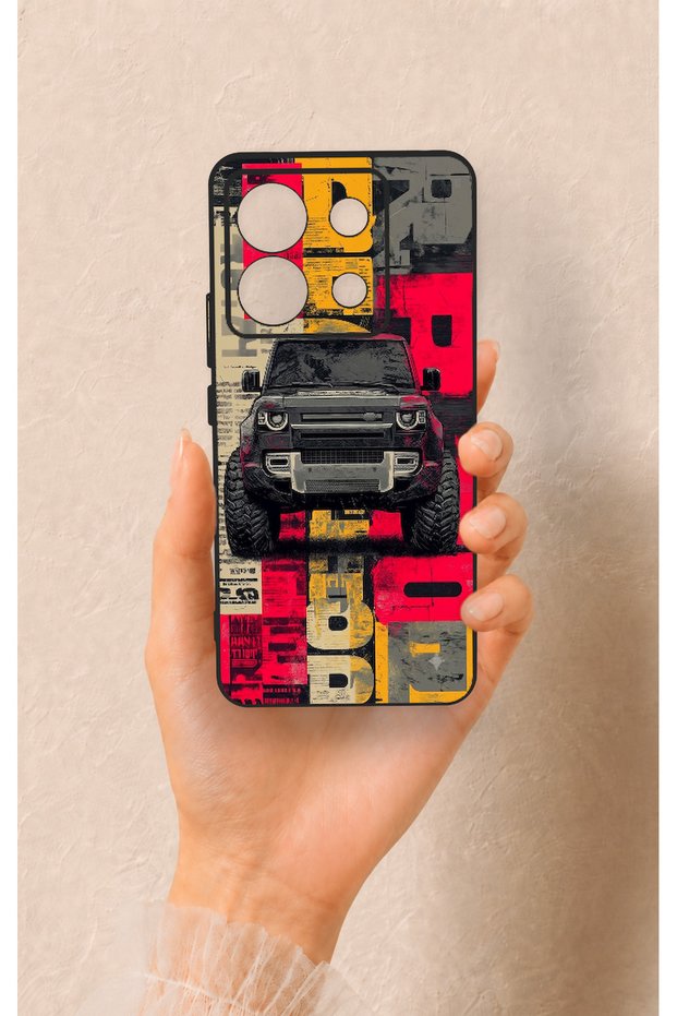 Redmi Note 13 Pro 5g Compatible Defender Truck Pattern Silicone Case