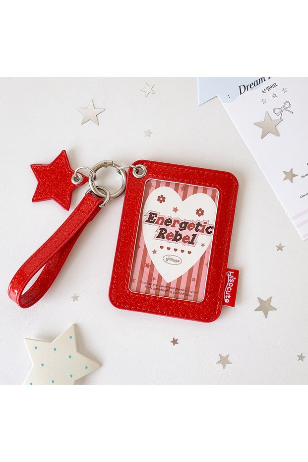 hong Kpop Fashion Solid Color Star 3-inch Photo Card Holder Cute Girls Idol Photo Storage Card Bag D