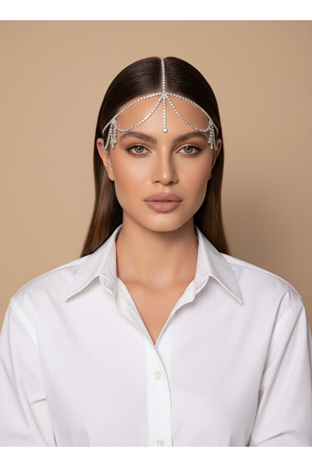 Accessories Women's Crystal Stone Forehead Chain Bohemian Hair Accessory Special Day Celebration Crown