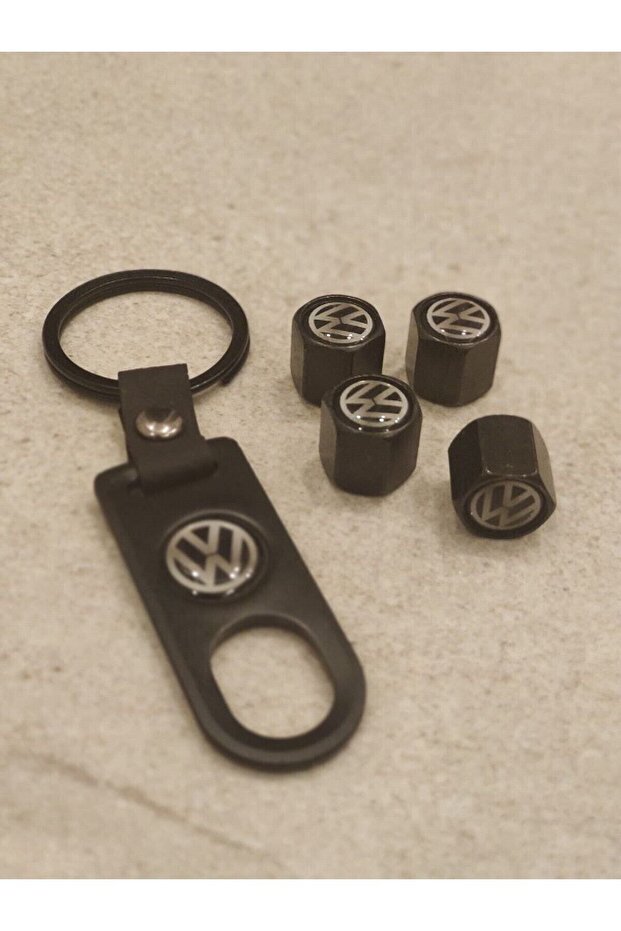 Metal Sibop Cover And Keychain Set With Volkswagen Logo