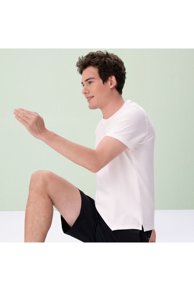Men Slim Cotton Nylon Stretch G-Motion Tee