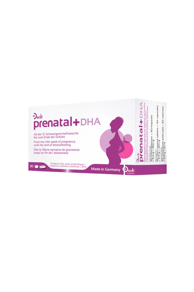 Prenatal + DHA Omega-3 Pregnancy Multivitamin Tablets 30s