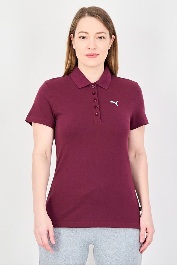 Women Sportswear Fit Short Sleeve Outdoor Polo Shirt, Purple