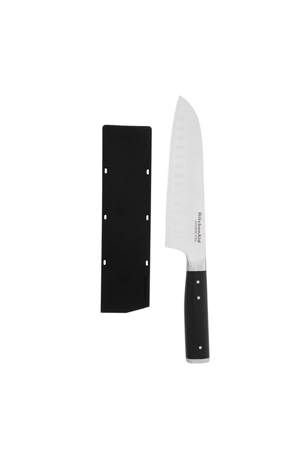 18cm Santoku Knife with Blade Cover – High-Carbon Japanese Steel Kitchen Knife for Chopping, Slicing & Dicing