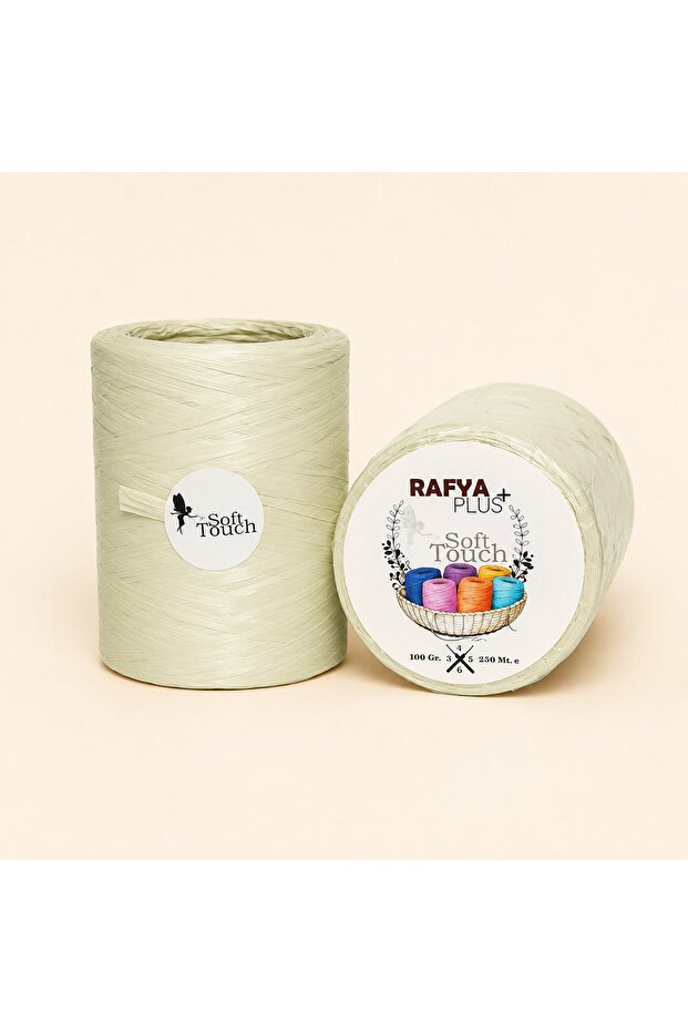 Straw Yellow Bag Cord - Raffia Cord - 250m Natural Looking Soft Raffia Knitting Cord - Soft, Durable, Sturdy