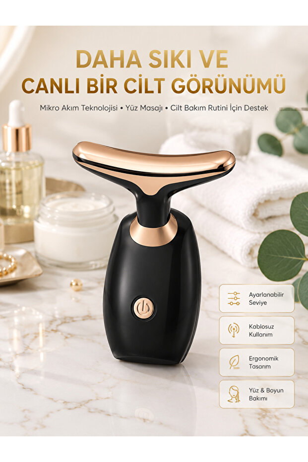 Portable Skin Care Device with Microcurrent Technology -