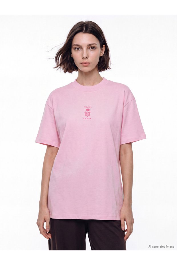 Alita city women's 100% cotton t-shirt with a distinctive print