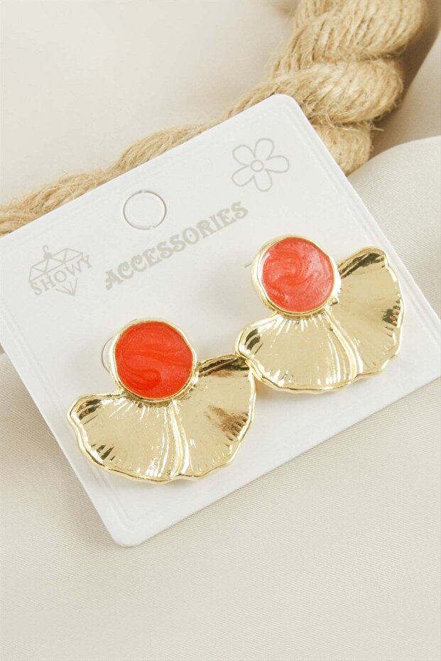 Oval Enamel Earrings