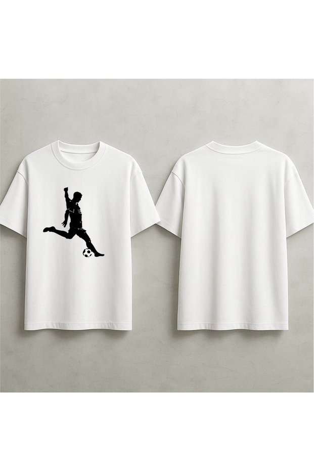 Printed Oversized T-Sirth Designed for Football Enthusiasts