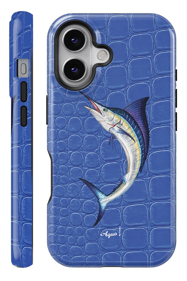 (Magsafe) iPhone 17 Blue Marlin Dual Layer Essential Tough Phone Case