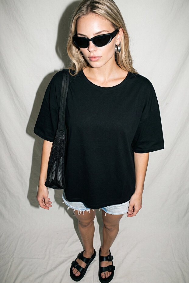 Crew Neck Short Sleeve Cotton T-Shirt